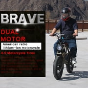 Electric Bikes,Electric Mountain Bike for Adult,Akez S1 MAX Ebike with 750W Peak Motor,7speed,48V 26AH Battery,Dual Hydraulic Brakes,Full Shock Absorption,Dirt EBike for Outdoor Adventure,Green