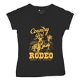 thumbnail image 5 of Country Girl Rodeo Women's V-Neck T-shirt Vintage Cowgirl, 5 of 7