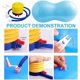 thumbnail image 4 of Wosthever Pelota Sensi Peanut Anti-Bust para Ejercicios, Inflable para Niños, con Características Resistentes a la Perforación, Peanut para Gimnasios en casa azul, 4 of 6
