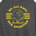 thumbnail image 3 of Peanuts - We All Have Our Anxieties - Women's Racerback Tank Top, 3 of 6