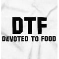 thumbnail image 5 of Devoted Food DTF Foodie Hungry Funny Men's Graphic T Shirt Tees Brisco Brands X, 5 of 5