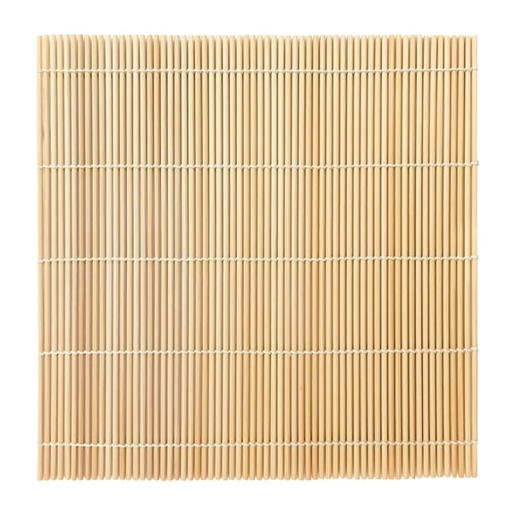 Fusion Select 1 Pack Bamboo Sushi Mat - Sushi Roller Mat for Making, Shaping & Molding Sushi Roll & Kimbap - Food-Safe Sushi Making Supplies, Tools & Accessories - Made of Natural Bamboo - 9.5x9.5"