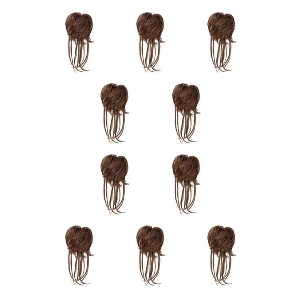 Vogacara Moño de cola de caballo de fibra peinado multiusos esencial para mujeres extensión de cola de caballo cabello rizado señoras 4/30 4/30 10Conjunto