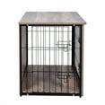 thumbnail image 4 of Solid Wood Dog Cage Furniture - Double Door Indoor Kennel for Medium-Sized Dogs, 4 of 5