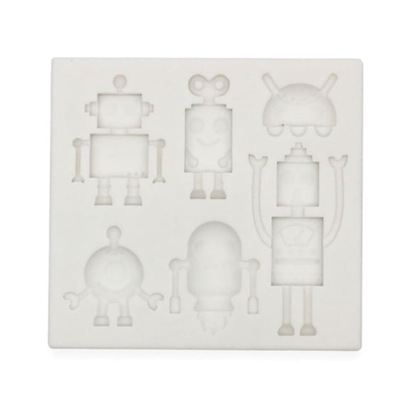 Robots Shape Jelly Molds Silicone Mould Cake Decorating Gadget Fondant Mold