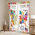 thumbnail image 3 of Manfei American Map Print Black Out Curtains, Kawaii Cartoon Curtains Pack of 2 (42x63 Each), Teens Kids Boys Girls Bedroom Curtains, Curtains and Drapes Decor, 3 of 6