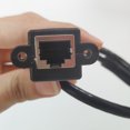 thumbnail image 4 of nipocaio Nouveau RJ45 Tour 8pin terminal Sans Soudure RJ45 avec Oreilles Câble Maille Rallonge Connecteur de Câble Maille Femelle, 4 of 5
