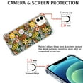 thumbnail image 3 of Retro Flowers Case Compatible with iPhone 12,Aesthetic Art Design TPU Bumper Cover Case, 3 of 6
