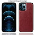 thumbnail image 3 of navor Universal Car Mount & Magnetic Detachable Wallet Case [RFID Protection] [10 Card Pockets] [3 Money Pockets] Compatible for iPhone 12 Pro Max [6.7 Inch] JOOT-3L Series [Maroon], 3 of 7
