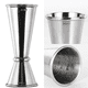 thumbnail image 2 of Jigger de acero inoxidable para cócteles, jigger para chupitos, vaso medidor para licor, suministros para barman, jiggers medidores, jigger japonés para bar, coctelería y fiestas, 2 of 4