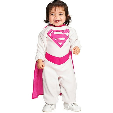 Pink Supergirl Infant Halloween Costume