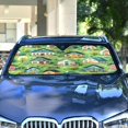 thumbnail image 4 of Cute Houses on Lawn Car Windshield Sun Shade Foldable Car Front Window Visor Heat and UV Protection 53x23.5, 4 of 8
