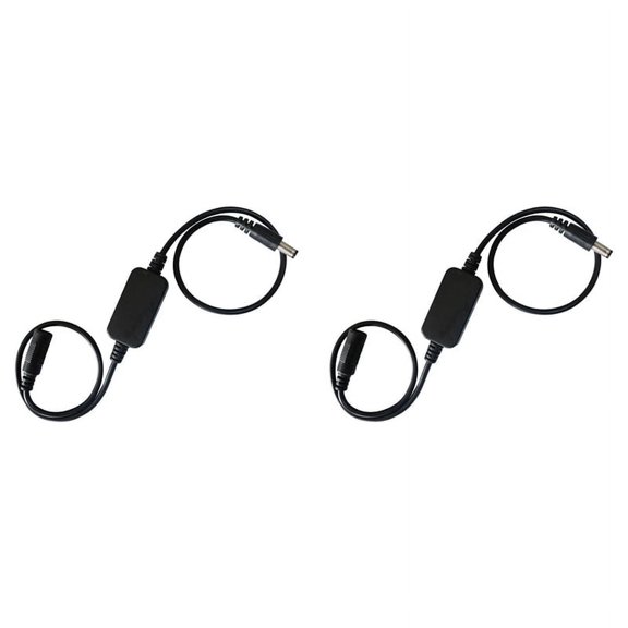 2X 24 Hour Auto Reboot Router Routing Reset Tool DC Power Timing Fiber Modem Router DC Power Manager Black