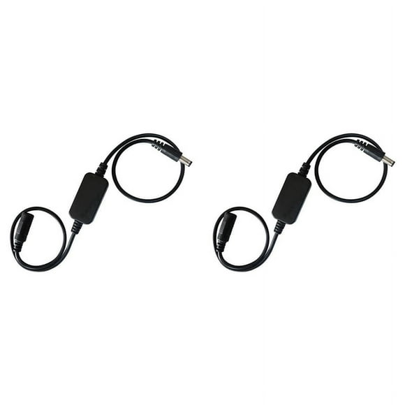 2X 24 Hour Auto Reboot Router Routing Reset Tool DC Power Timing Fiber Modem Router DC Power Manager Black