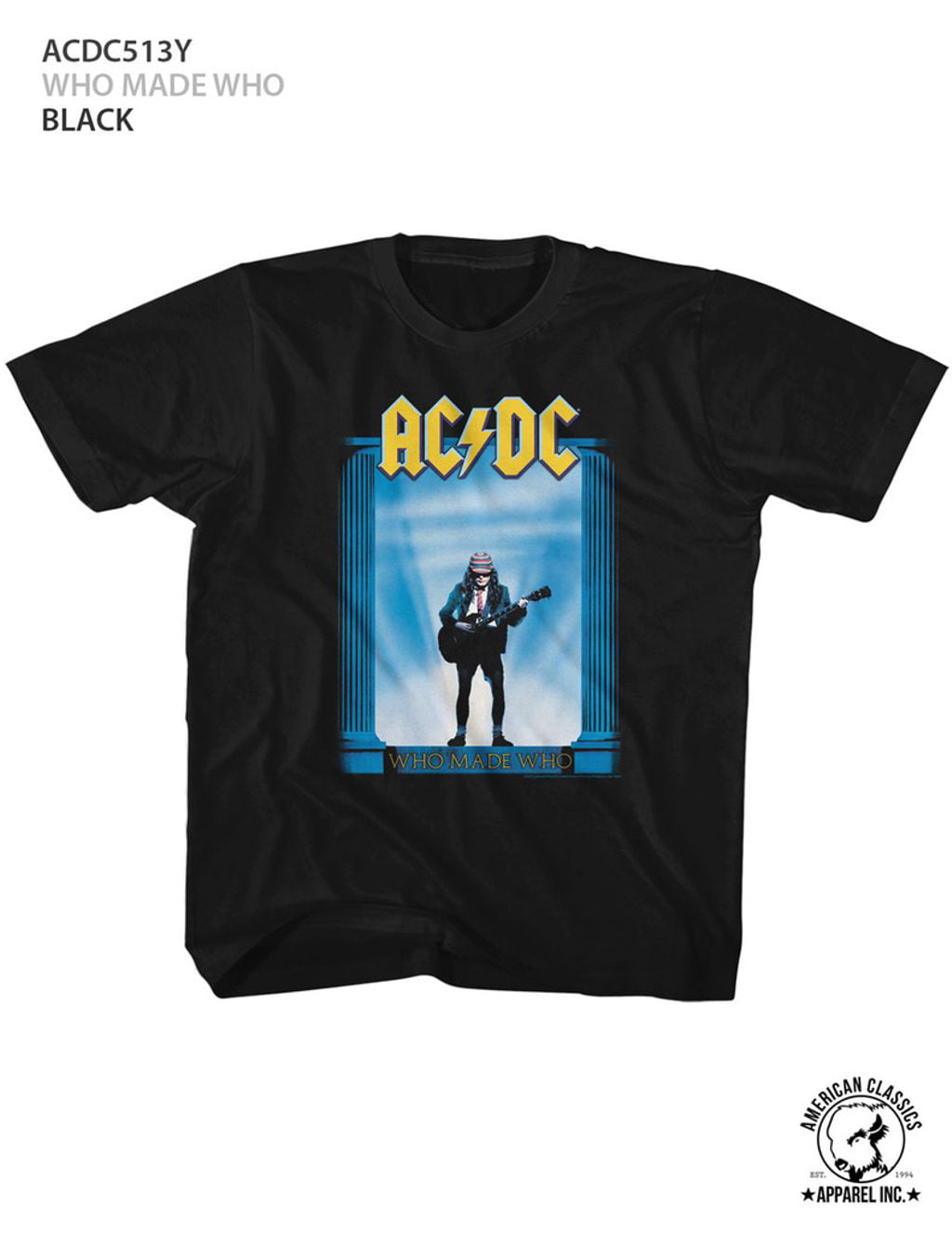 AC/DC Who Made Who Black Children's T-Shirt 