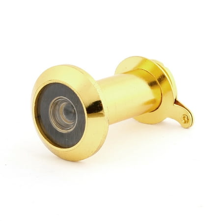 Peephole Door - Gold Solid Security 200 Degree Viewing Angle Door Viewer Peephole