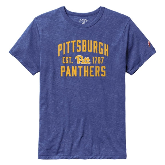 Men's League Collegiate Wear  Heather Royal Pitt Panthers  Arch Victory Falls Tri-Blend T-Shirt