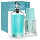 thumbnail image 1 of Dispensador de enjuague bucal BYAWAY con portavasos de vidrio de 500 ml, 1 of 6