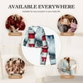 thumbnail image 6 of KLL Circular Lighthouse Print Women's Long Sleeve Pajamas with Pants Sleepwear Loungewear 2 Set-Large, 6 of 7