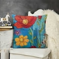 thumbnail image 2 of SHANXI Pillow Covers ,Outdoor Flower Pillow Case, Cushion Case Garden Cushion Covers for Home Party Decoration, 22x22in, 2 of 5
