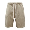 thumbnail image 1 of Pantalones cortos ligeros con cintura elástica para hombre: informales, verano, deportes al aire libre, secado rápido, 1 of 8
