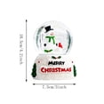 thumbnail image 2 of Fmbmuo Christmas Snow With Light Resin Glass Snowball Ornament Light Up Holiday Desktop Decor Xmas Gift For Kids Home Tabletop Decoration, 2 of 6