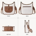 thumbnail image 6 of Crossbody Bags for Women 2PCS Vegan Leather Hobo Purses Wallet Set Shoulder Handbags With Wide Shoulder Strap, 6 of 7