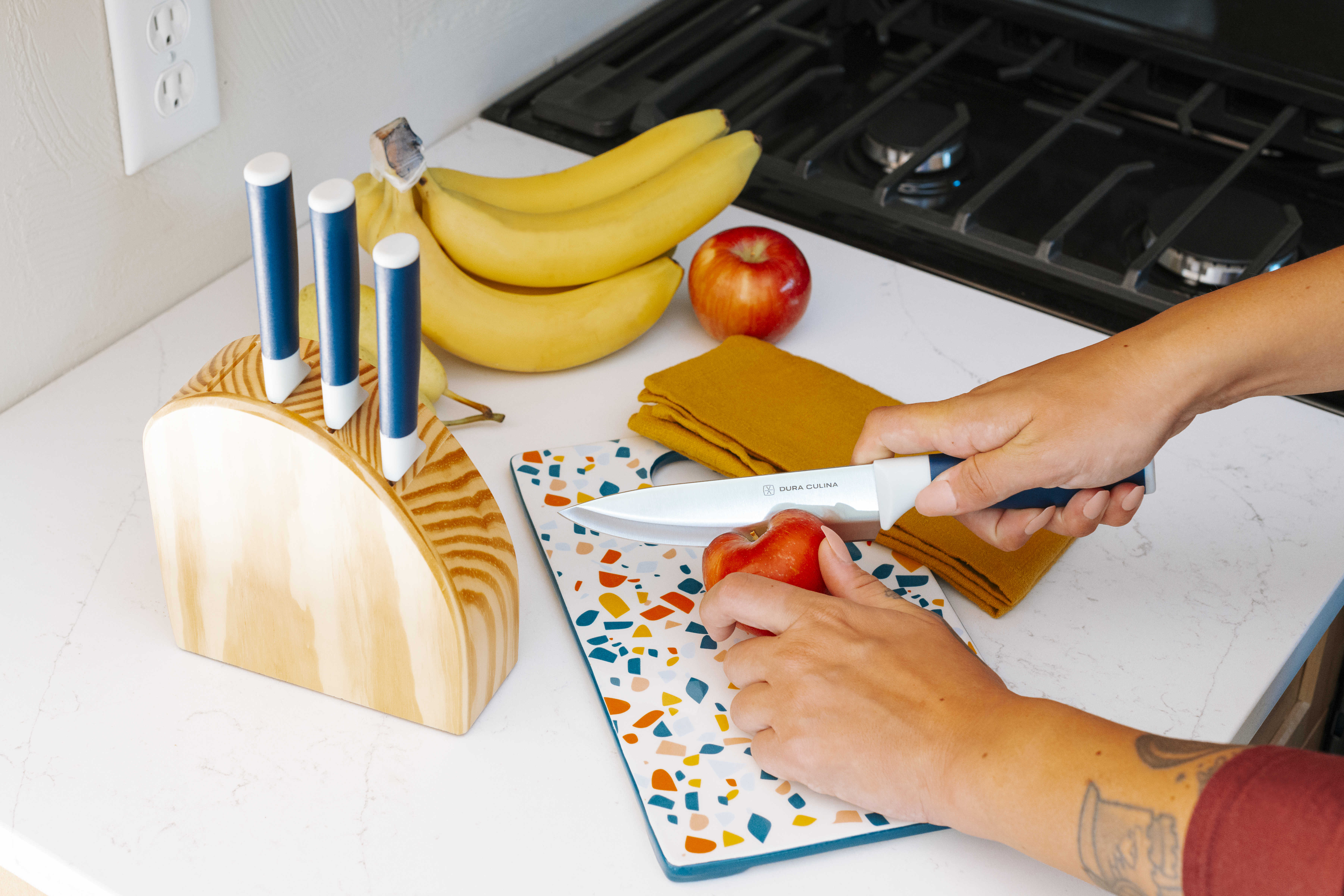 Dura Living 5-Piece Kitchen Knife Starter Block Set