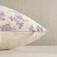 thumbnail image 2 of 100% Cotton French Pastoral Throw Pillow Covers Set of 2, 20x20 Inch Purple Farmhouse Decorative Cushion Covers for Sofa Bed Living Room Home Decor, 2 of 4