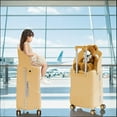 thumbnail image 2 of TABU 20" Ride on Luggage with Seat for Kids, Kids Luggage with Wheels & TSA Lock for Travel,Yellow, 2 of 8