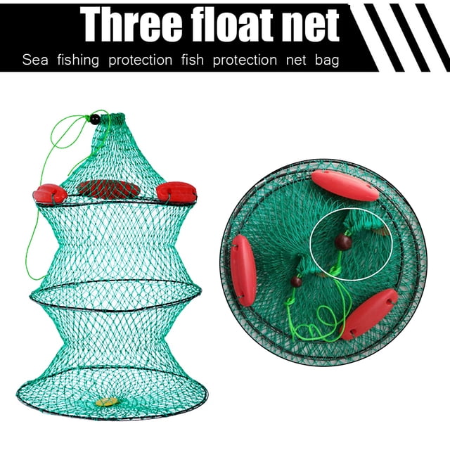 Red de pesca portátil Trampa de jaula de pesca fundida Aparejo de red plegable (35) Ndcxsfigh Nuevos Originales