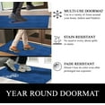thumbnail image 5 of A1HC Indoor Outdoor Mat, Front and Back Entrance Welcome Mats, Front Door Patio Mats 18X30 Inches, Non-Slip Easy Clean Entrance Washable Doormats, Blue, 5 of 8