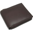 thumbnail image 5 of Cavelio RFID Blocking Cowhide Leather Zip-Around ID Bifold Wallet for Men with Gift Box Brown, 5 of 8