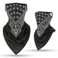 thumbnail image 3 of Joernso Outdoor Paisley Print Anti-UV Breathable Earloop Face Cover Scarf Neck Gaiter, 3 of 8