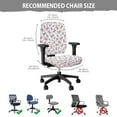 thumbnail image 5 of ZUXONGSY Butterfly Office Chair Cover Set of 2 Piece Swivel Chair Protective Slipcover Universal Desk Task Chair Chair Covers Standard Size Suitable for Computer Chairs Office Chairs, 5 of 7