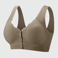 thumbnail image 2 of Sleep Bras, Hugcore Gathering and Adjusting Strapless Bra Underwear with Large Breasts Small Thin Breathable No Rings Breasts Anti Sagging Bra Comfortable Bra Brown 3XL, 2 of 6