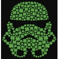 thumbnail image 2 of Junior's Star Wars St. Patrick's Day Shamrock Stormtrooper  Racerback Tank Top Black Small, 2 of 5