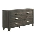 thumbnail image 2 of Rustic Wood Gray 3pc Bedroom Set in Queen Size with Dresser and Nightstand, 2 of 4