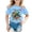 Light Blue, variant on Girls' Tops Autism Awareness Day Short Sleeve Ribbed Tee Girls Clothes Beige 3-4 Years