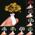 thumbnail image 2 of Creative Feng Shui Crystal Tree - Colorfast Resin Artificial Tree for Desktop Decor, Office & Home Mini Keepsake, 2 of 8