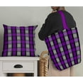 thumbnail image 5 of Soimoi Purple Poly Georgette Fabric Plaid Check Print Fabric by the Yard 42 Inch Wide, 5 of 5