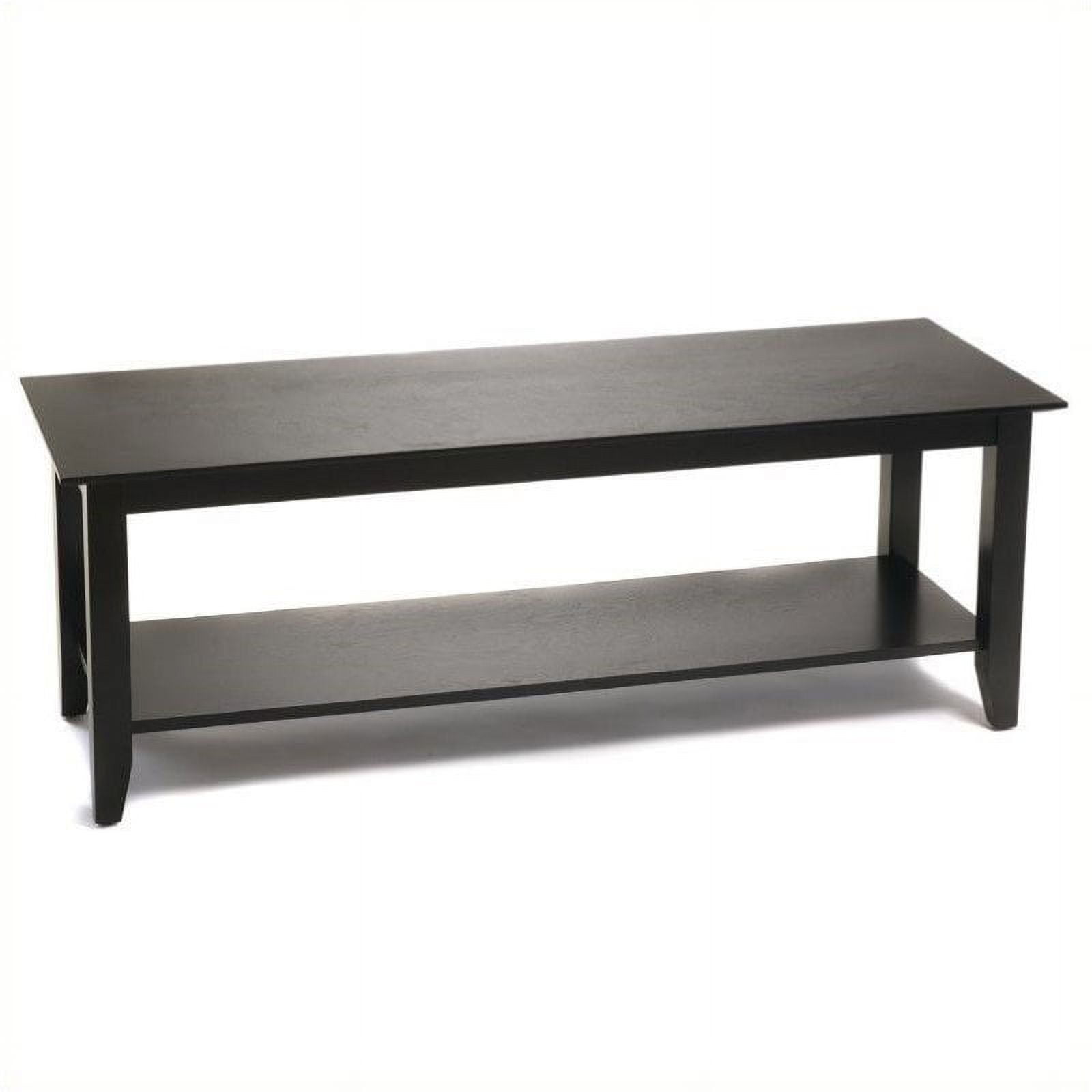 4 Piece Coffee Table Set with Coffee Table Set of 2 End Tables and Hall Table in Black