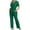 Army Green, variant on Ndbuld Scrub Set for Women V-Neck Scrub Top & Jogger Pants Women Solid Color Loose Drawstring Pants Pocket Caregiver Short Sleeve V-Neck Blouses Nursing Uniform Set Summer Clearance,Army Green,S
