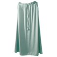 thumbnail image 2 of Sngxgn Solid Stretchy Cotton High Waist A-line Flared Casual Skater Mini Skirt(Blue,M), 2 of 8