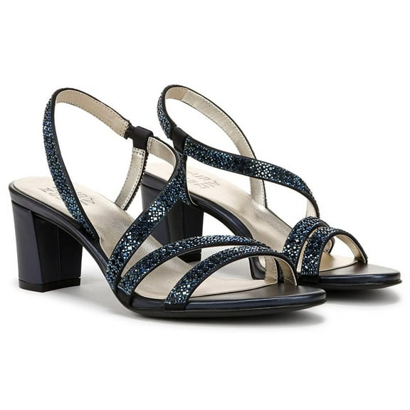 Naturalizer Women's Vanessa3 Strappy Heeled Sandals French Navy 8W