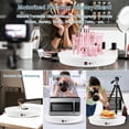 thumbnail image 3 of Motorized Rotating Display Stand, 360 Degree Automatic Rotating Display Stand, Angle Speed Adjustabl Turntable for Big Size Products Potography Live Video Show White/ 20.5inch /330Lbs Load/Wired, 3 of 8