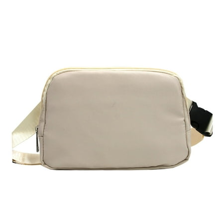 FVDPWYE Fanny Pack Waterproof Belt Bag Pouch Tote Wallet Nylon Bags Waist Bag for Hiking Beige