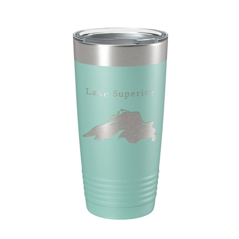 Black 20oz tumbler - Superior Coffee logo engraved