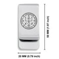 thumbnail image 2 of Stainless Steel Seal of Archangel Raphael Classic Slim Money Clip Credit Card Holder, 2 of 2