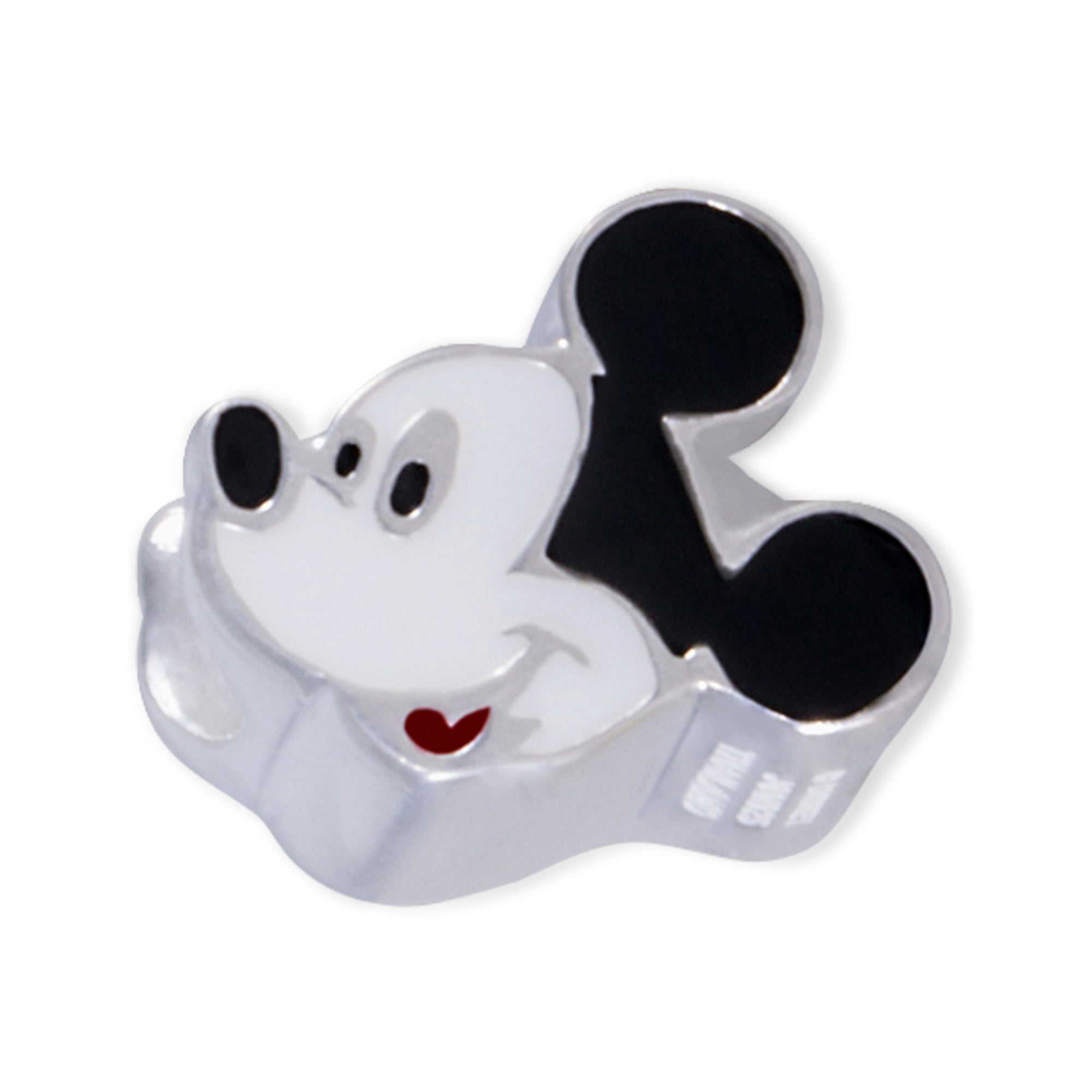 Disney Mickey Mouse Girls' Sterling Silver Mickey Head Charm Bead